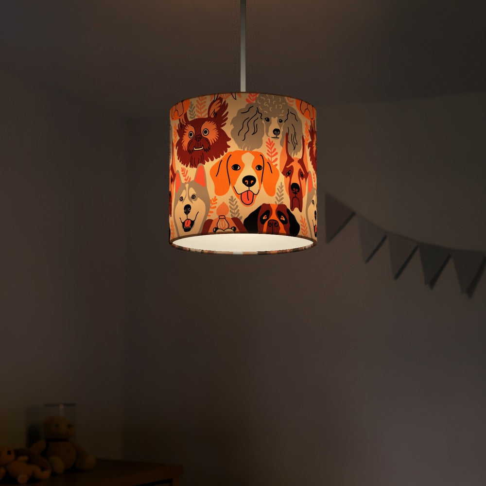 Adorable Puppy Dog Pattern lampshade
