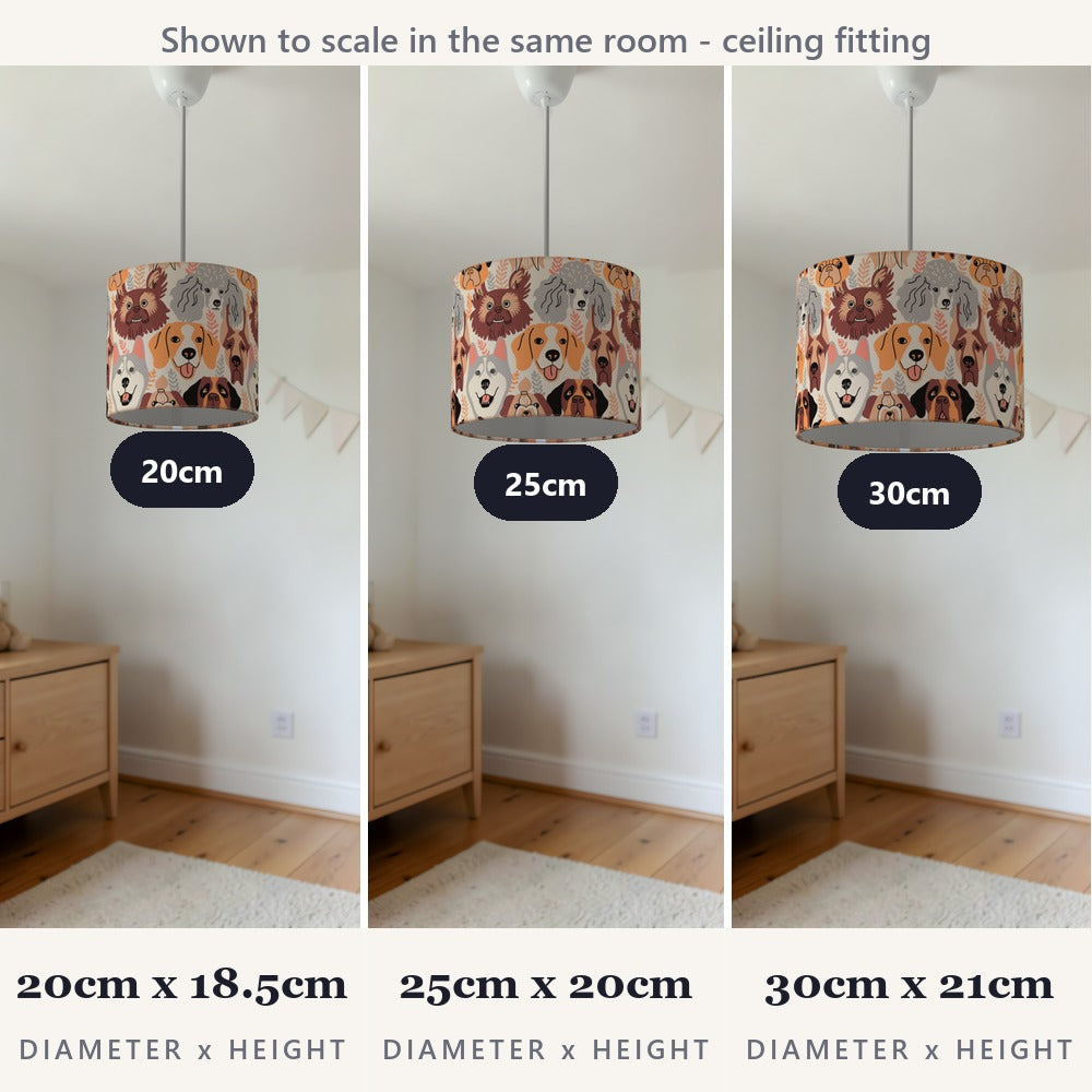 Adorable Puppy Dog Pattern lampshade