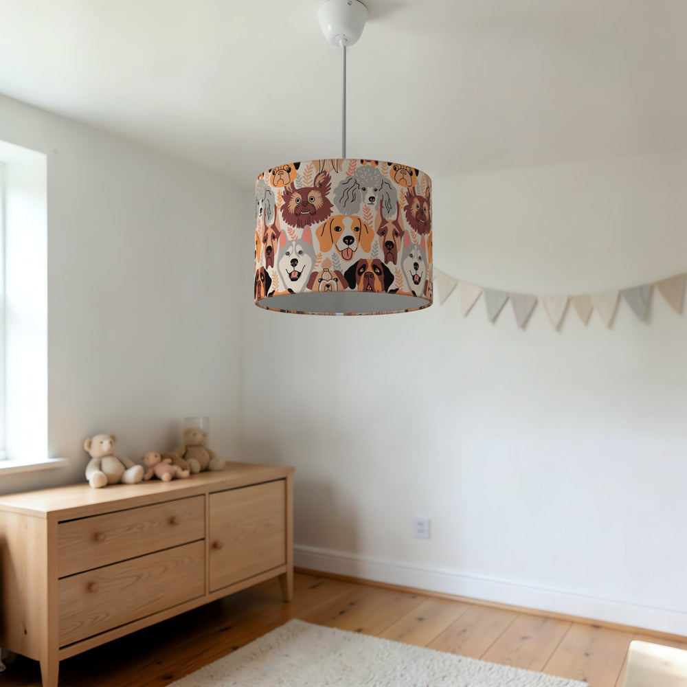 Adorable Puppy Dog Pattern lampshade
