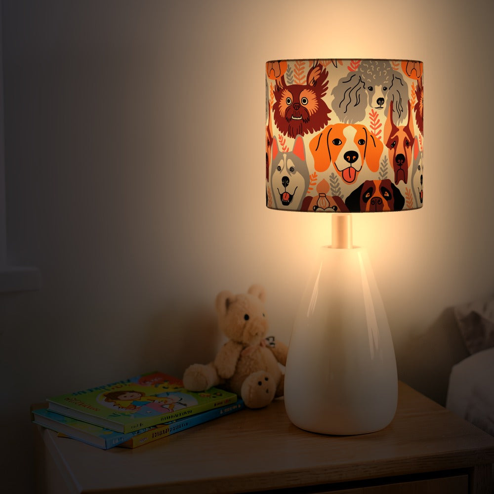 Adorable Puppy Dog Pattern lampshade