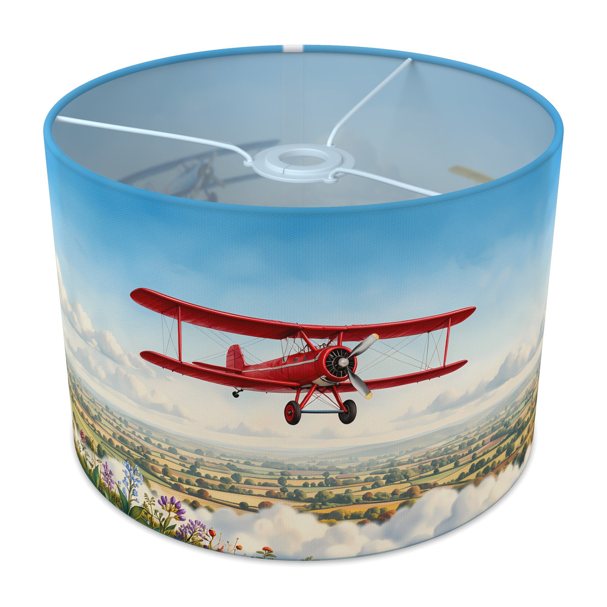 Vintage Flight Sky Planes lampshade - 30cm x 21cm Ceiling