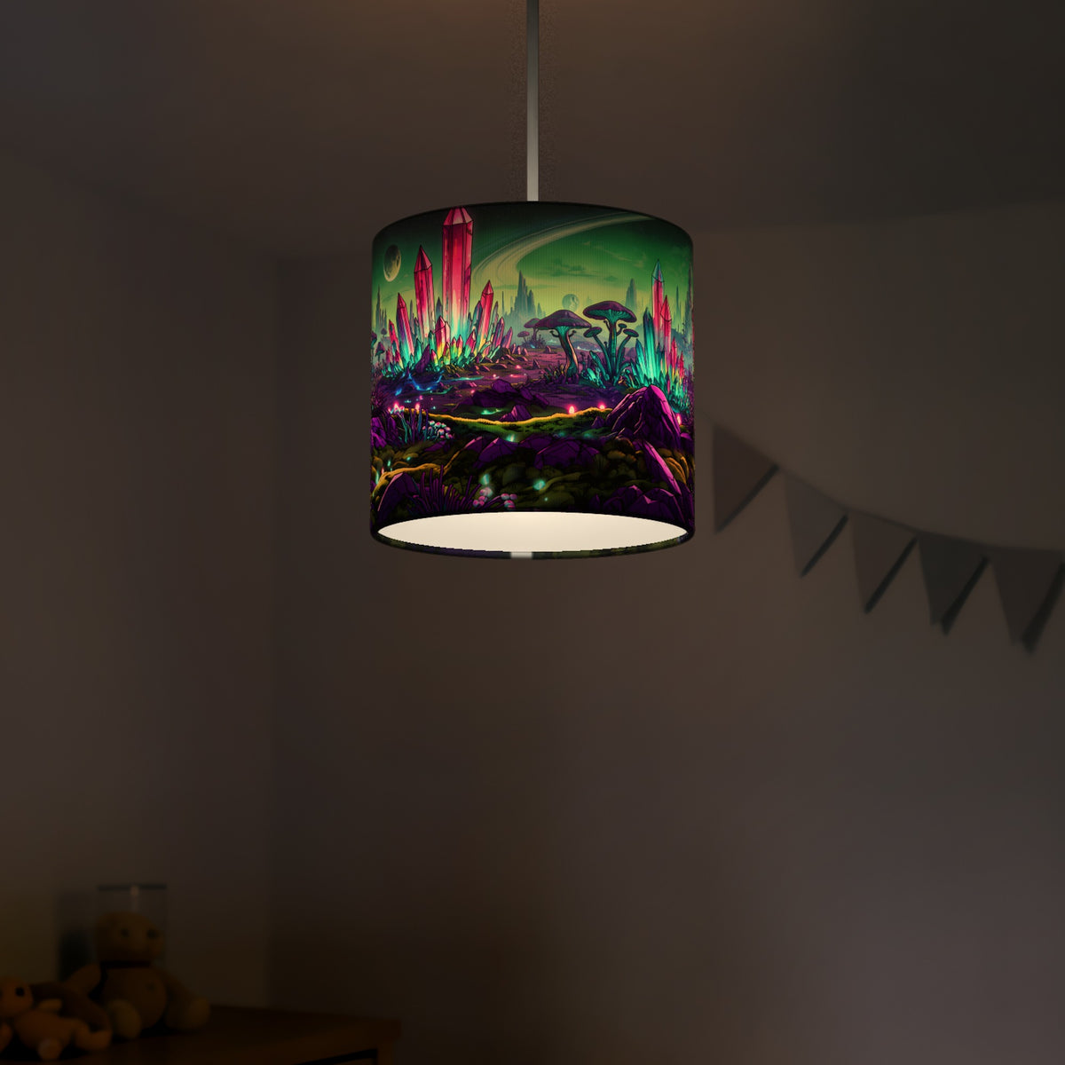 Alien Planet wraparound lampshade - Crystal Planet - photo 5