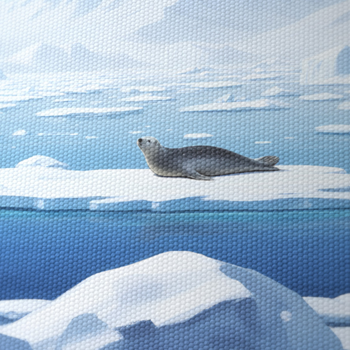 Arctic Panorama wraparound lampshade - Polar Ice - photo 8