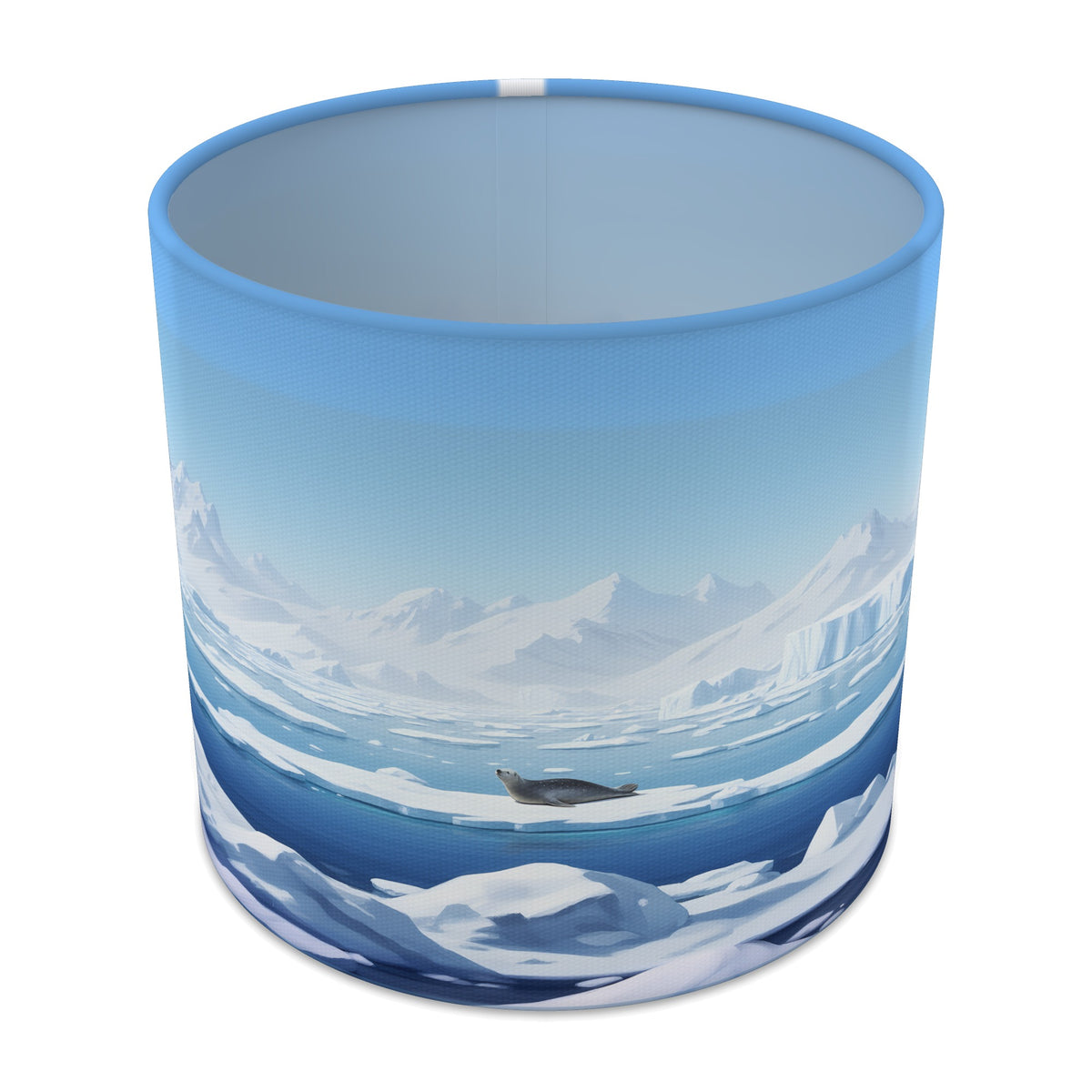 Polar Ice Arctic Panorama lampshade - 20cm x 18.5cm Table