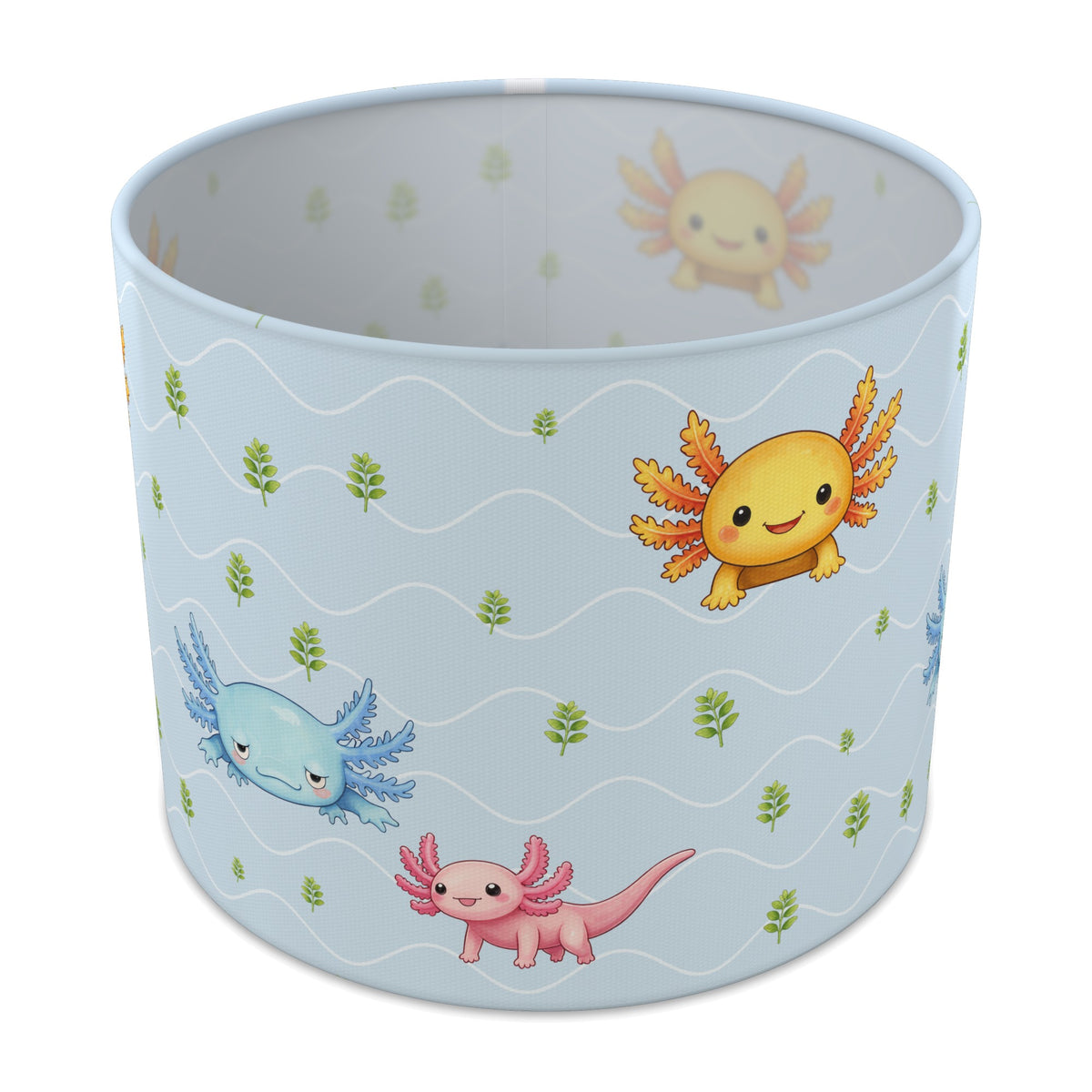 Sky Axolotl Lagoon lampshade - 25cm x 20cm Table