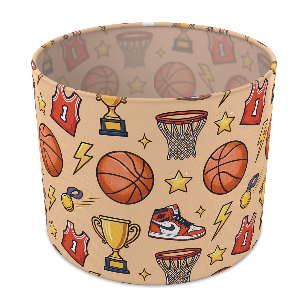 Orange Basketball Kids lampshade - 25cm x 20cm Table