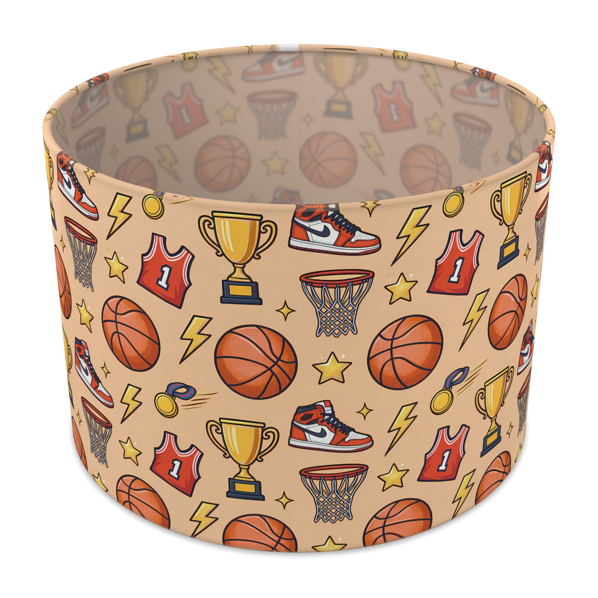 Orange Basketball Kids lampshade - 30cm x 21cm Table