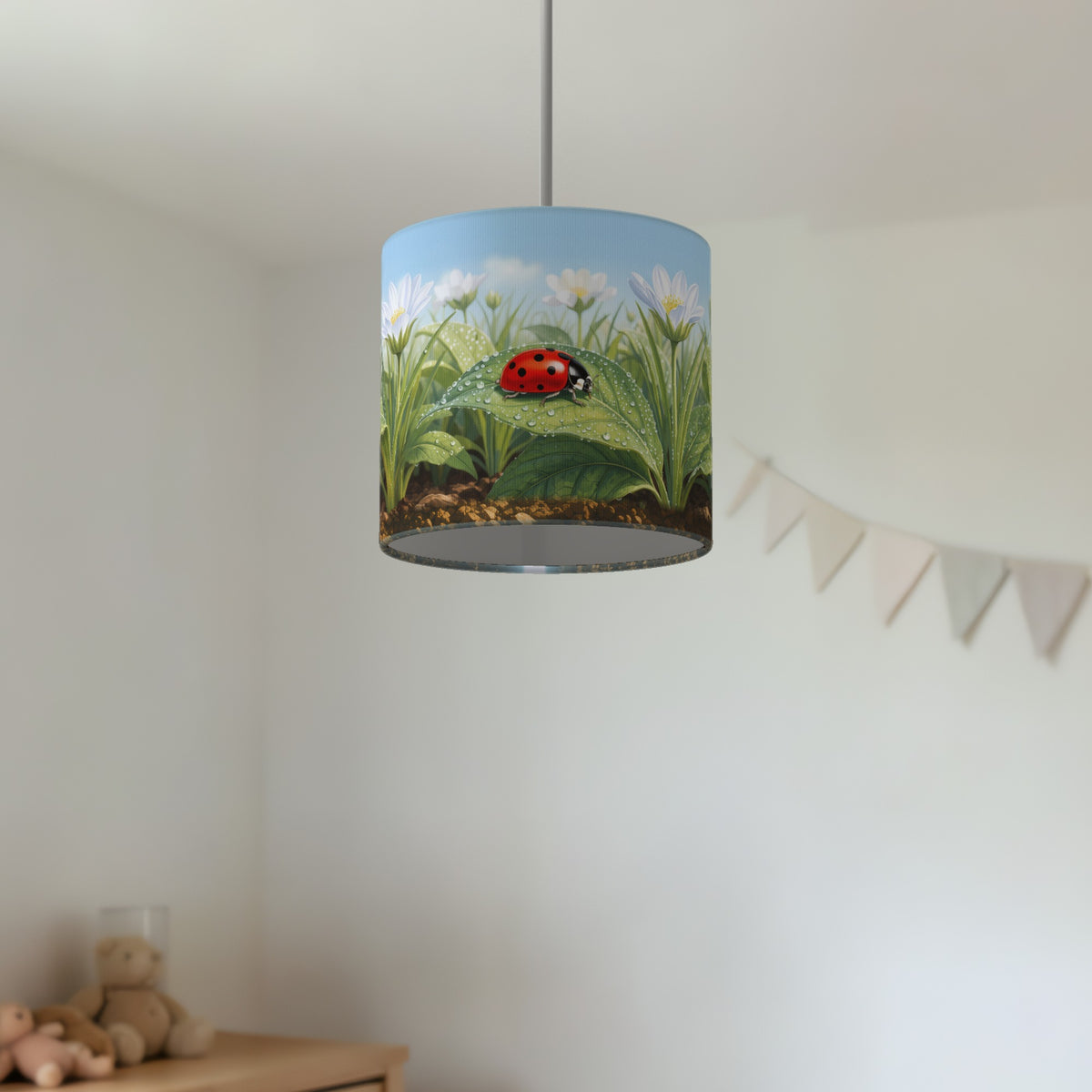 Bug Garden wraparound lampshade - Ladybird Garden - photo 4