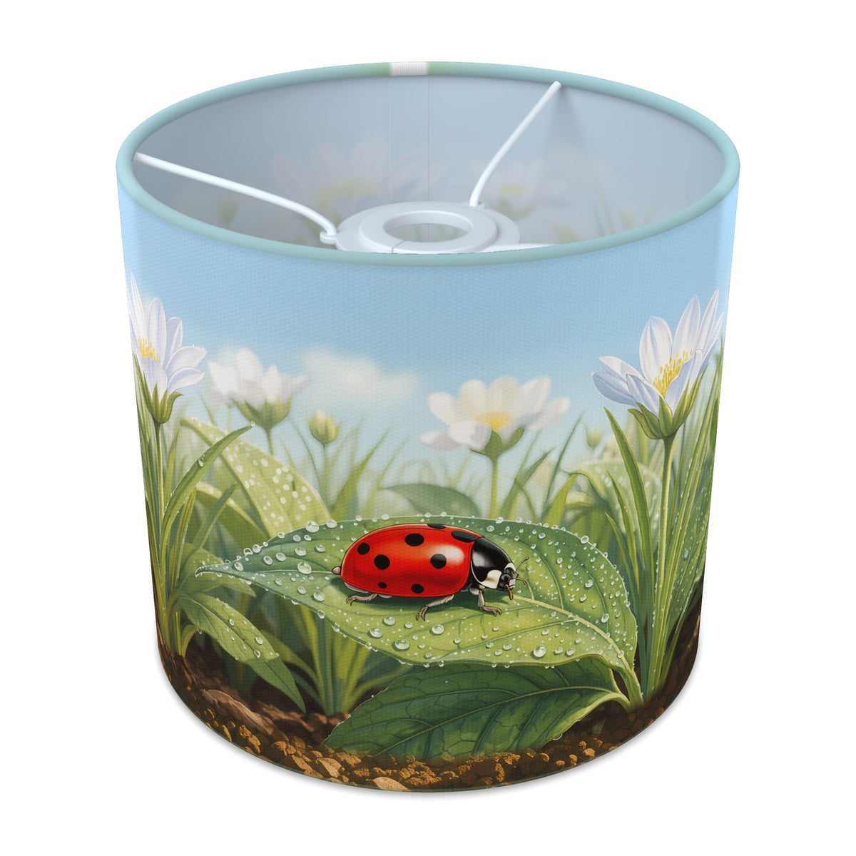 Bug Garden wraparound lampshade - Ladybird Garden - main photo