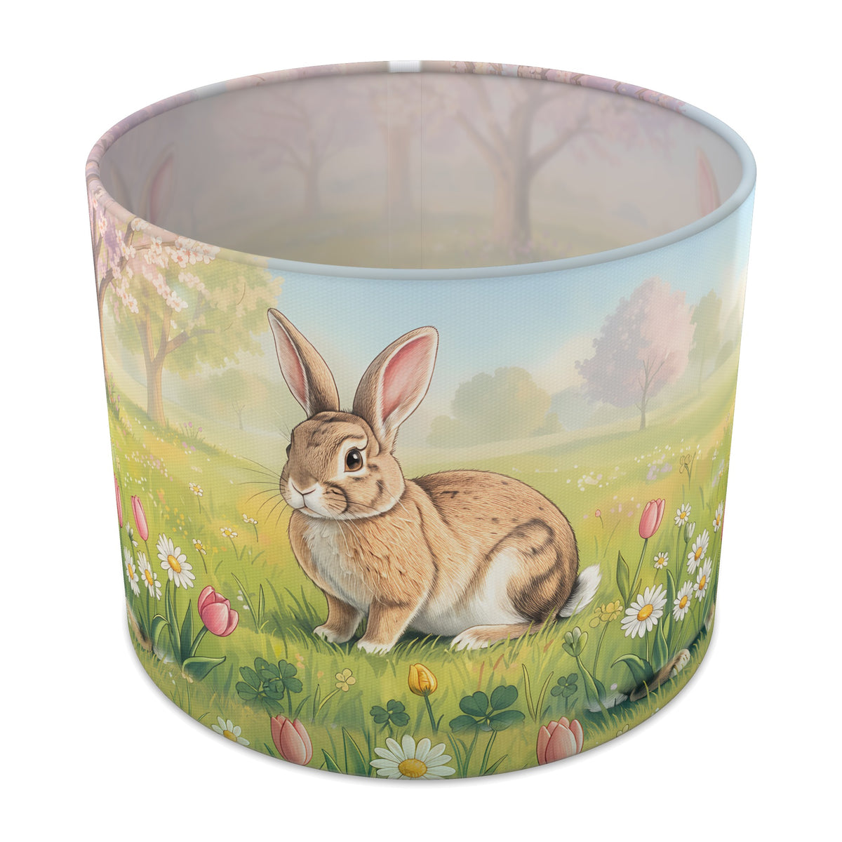 Spring Meadow Bunny Meadow lampshade - 25cm x 20cm Table