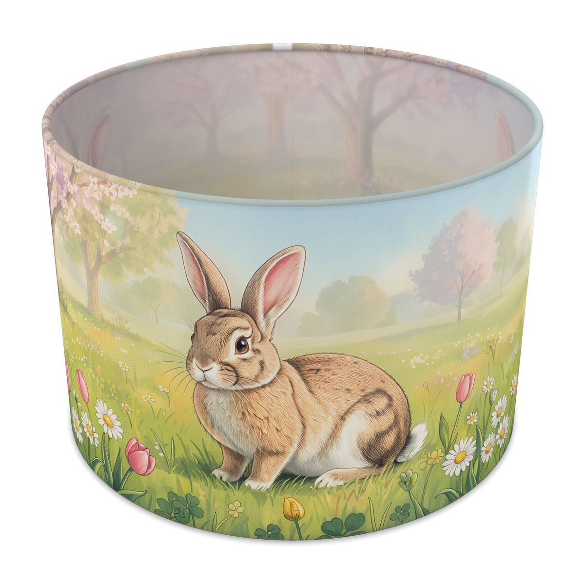 Spring Meadow Bunny Meadow lampshade - 30cm x 21cm Table