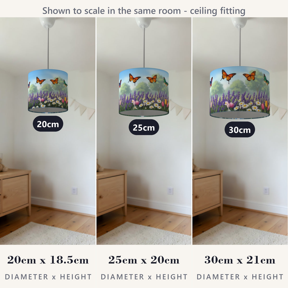 Butterfly Garden wraparound lampshade - Butterfly Meadow - photo 6