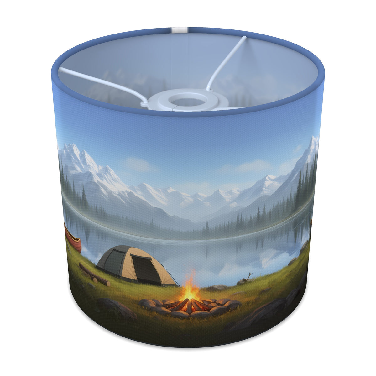 Camping Adventure wraparound lampshade - Lakeside Camp - main photo