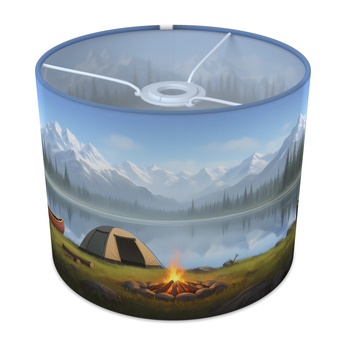 Lakeside Camp Camping Adventure lampshade - 25cm x 20cm Ceiling