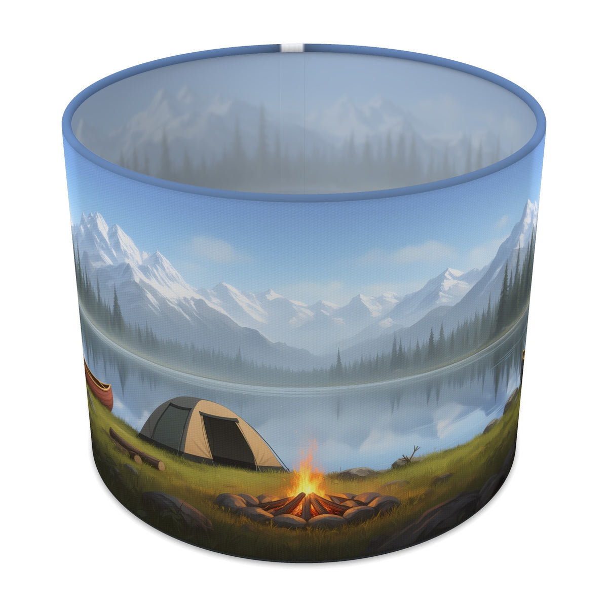 Lakeside Camp Camping Adventure lampshade - 25cm x 20cm Table