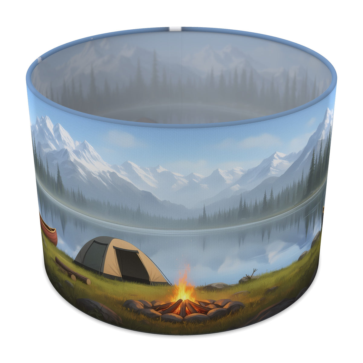 Lakeside Camp Camping Adventure lampshade - 30cm x 21cm Table