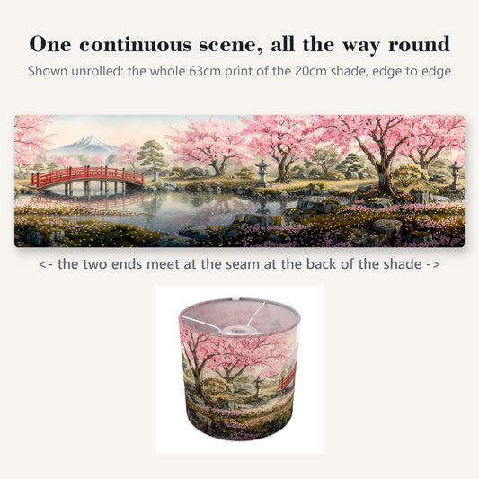 Cherry Blossom Garden wraparound lampshade - Blossom Garden - photo 2