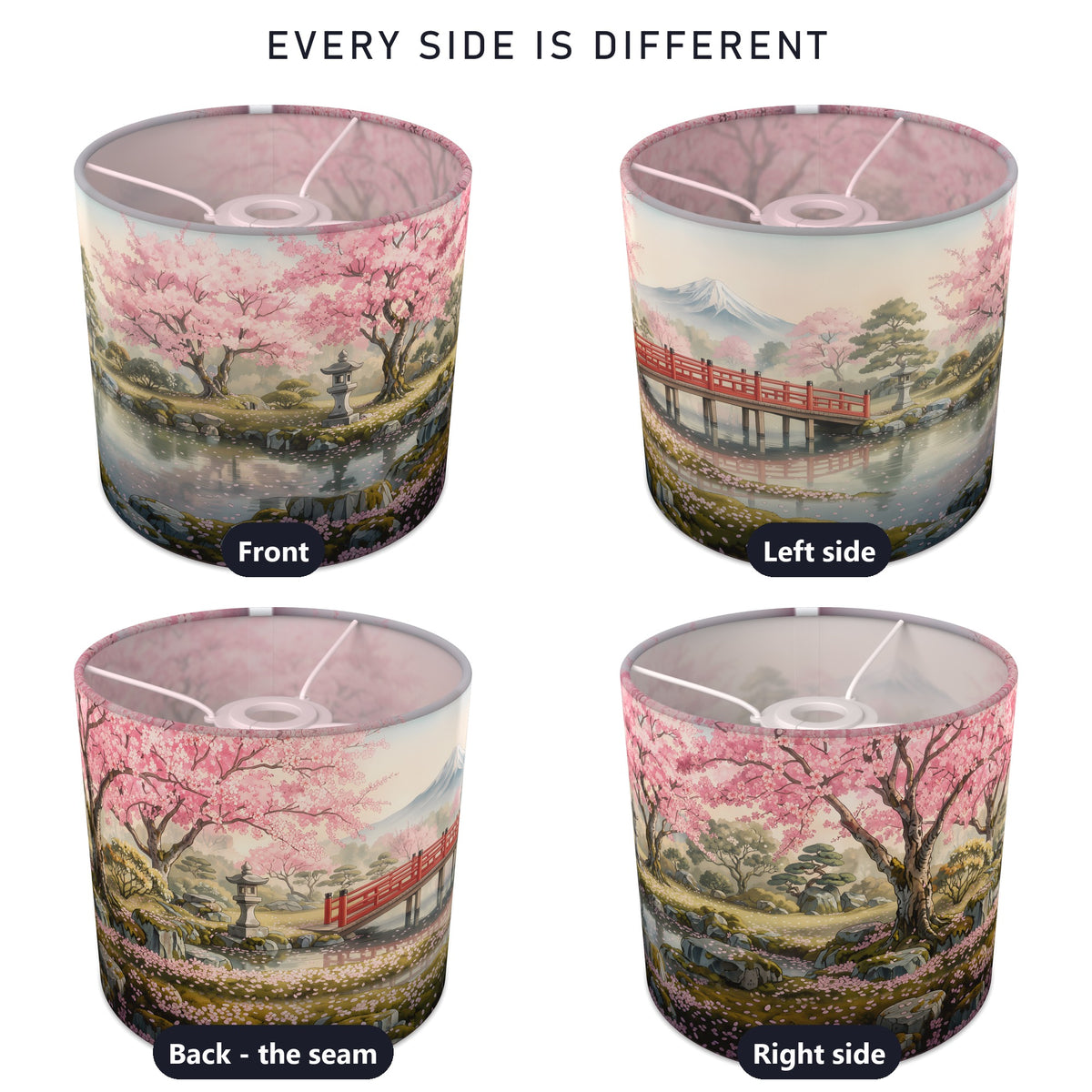 Cherry Blossom Garden wraparound lampshade - Blossom Garden - photo 3