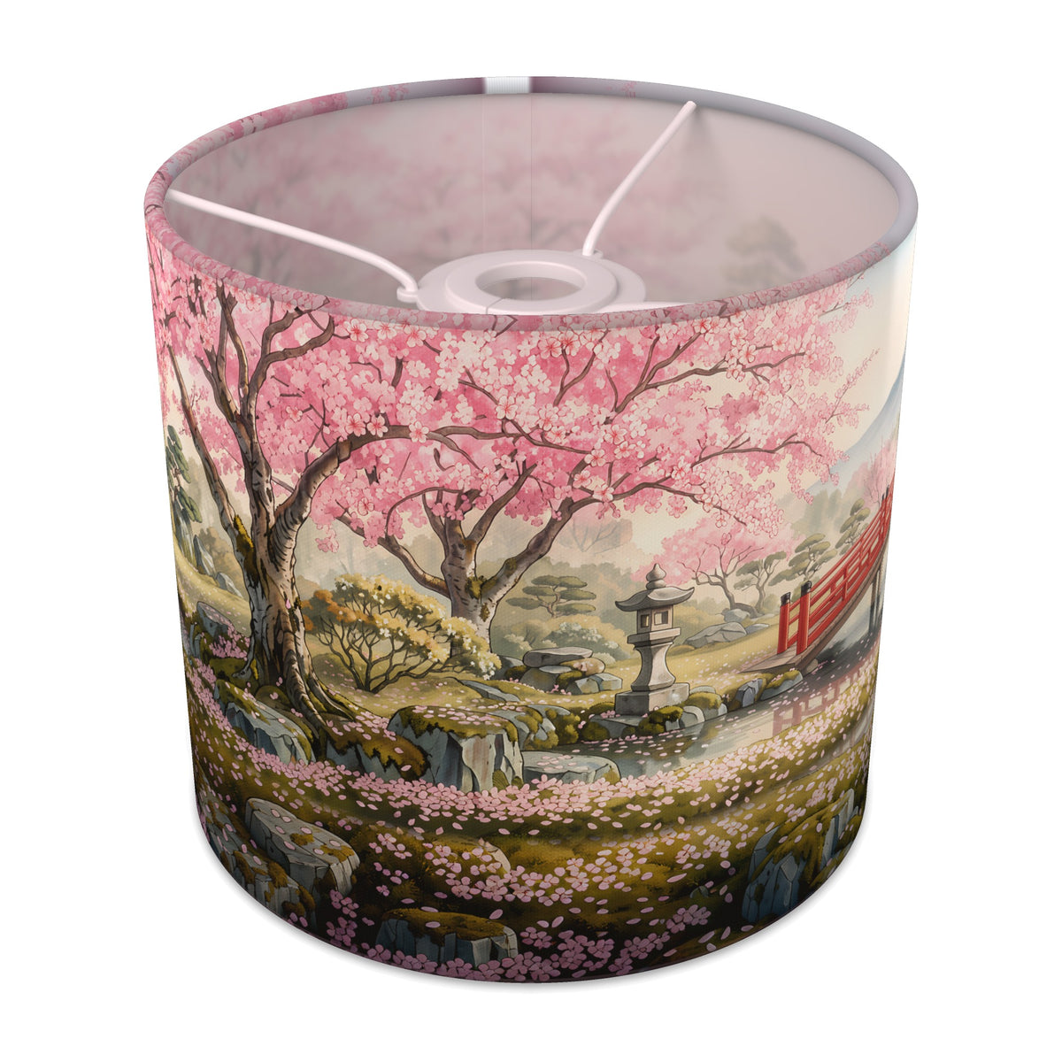 Cherry Blossom Garden wraparound lampshade - Blossom Garden - main photo