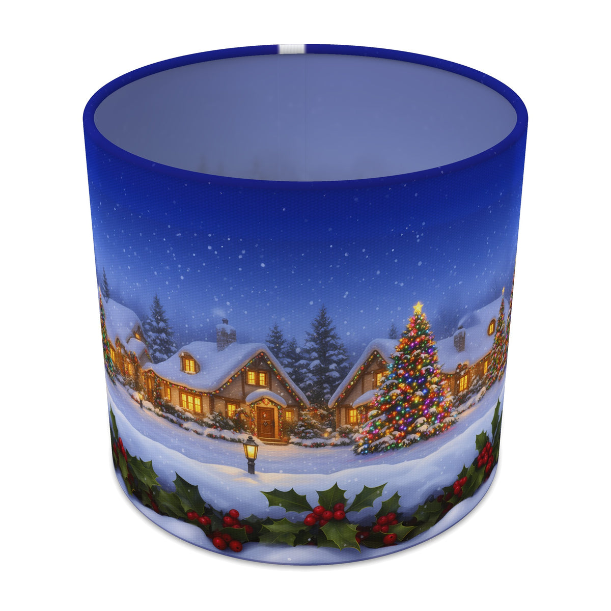 Snowy Village Winter Wonderland lampshade - 20cm x 18.5cm Table