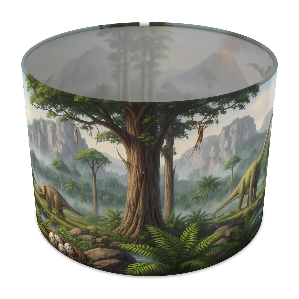 Volcano Valley Dinosaur World lampshade - 30cm x 21cm Table