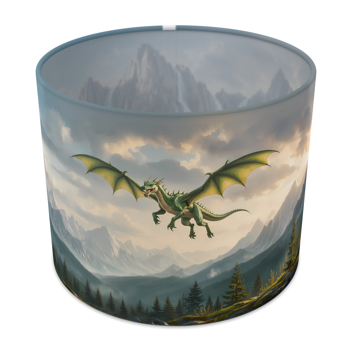 Dragon Peaks Dragon Mountains lampshade - 25cm x 20cm Table