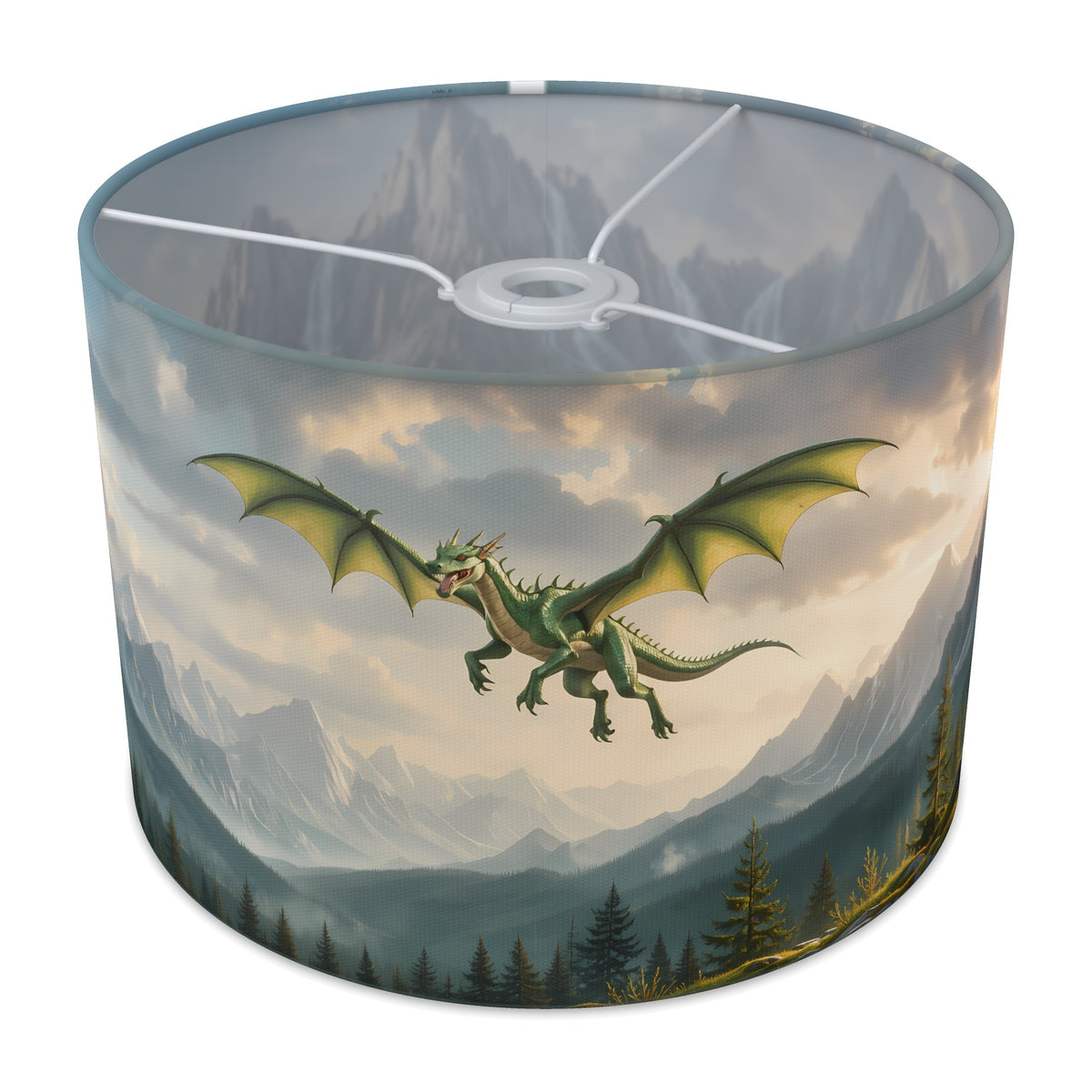 Dragon Peaks Dragon Mountains lampshade - 30cm x 21cm Ceiling