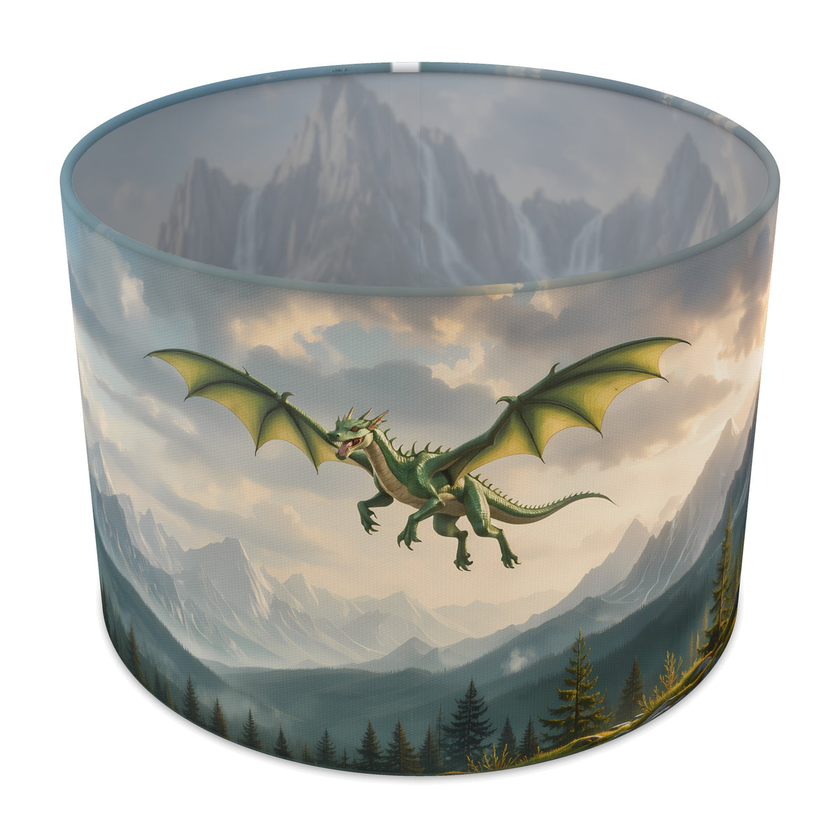 Dragon Peaks Dragon Mountains lampshade - 30cm x 21cm Table