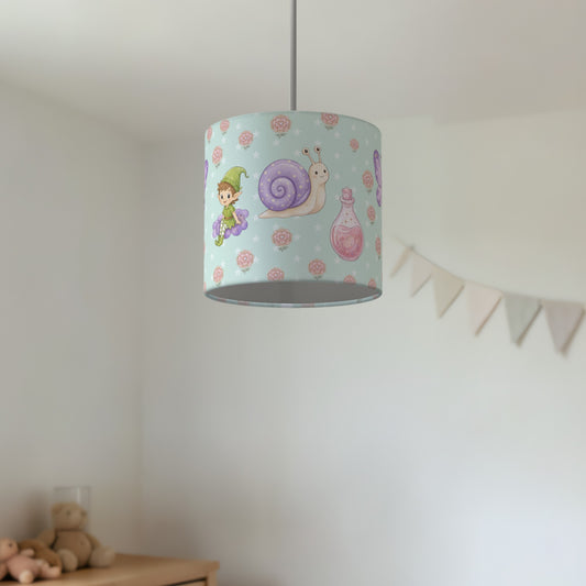 Mint Fairy Garden lampshade - 20cm x 18.5cm Ceiling - photo 2