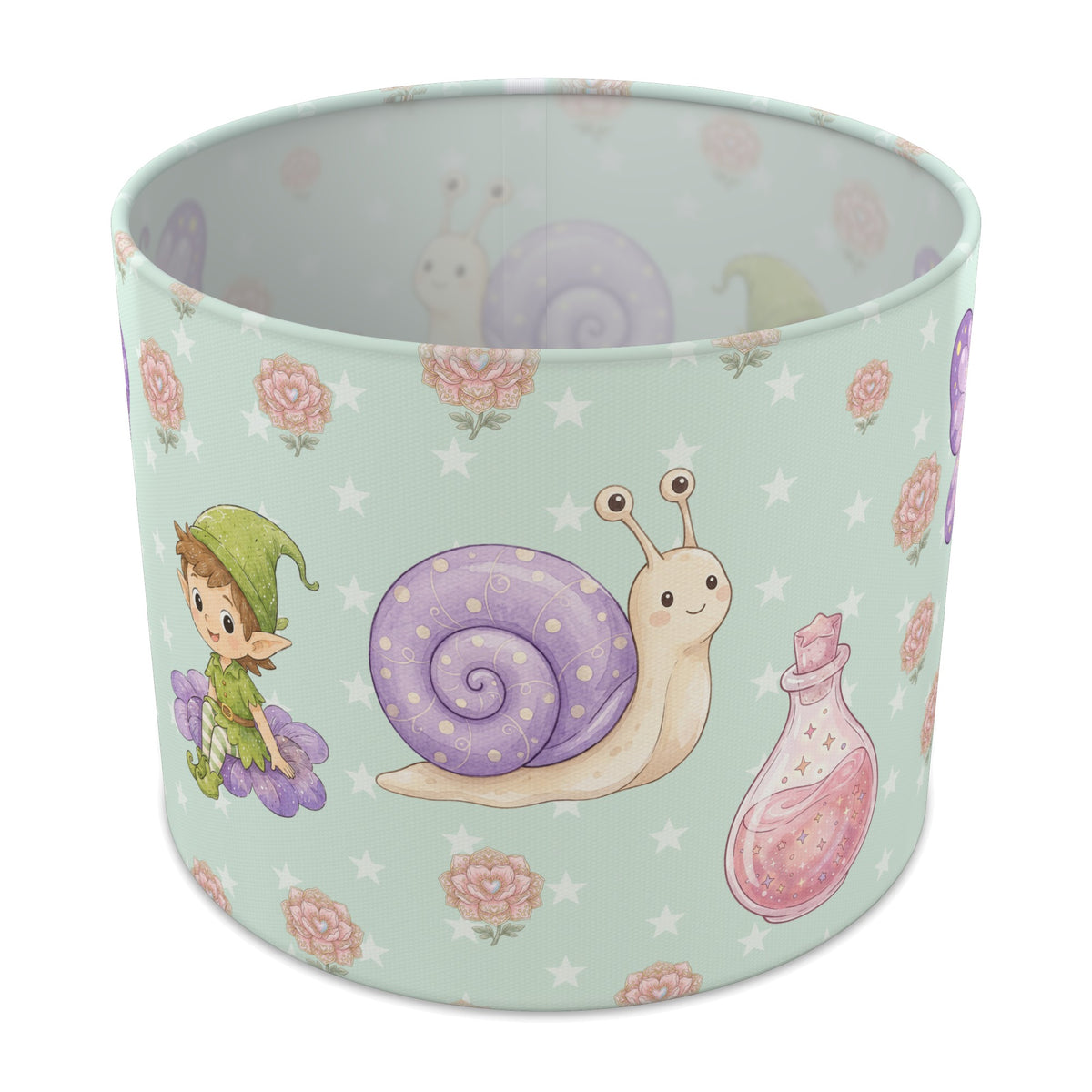 Mint Fairy Garden lampshade - 25cm x 20cm Table