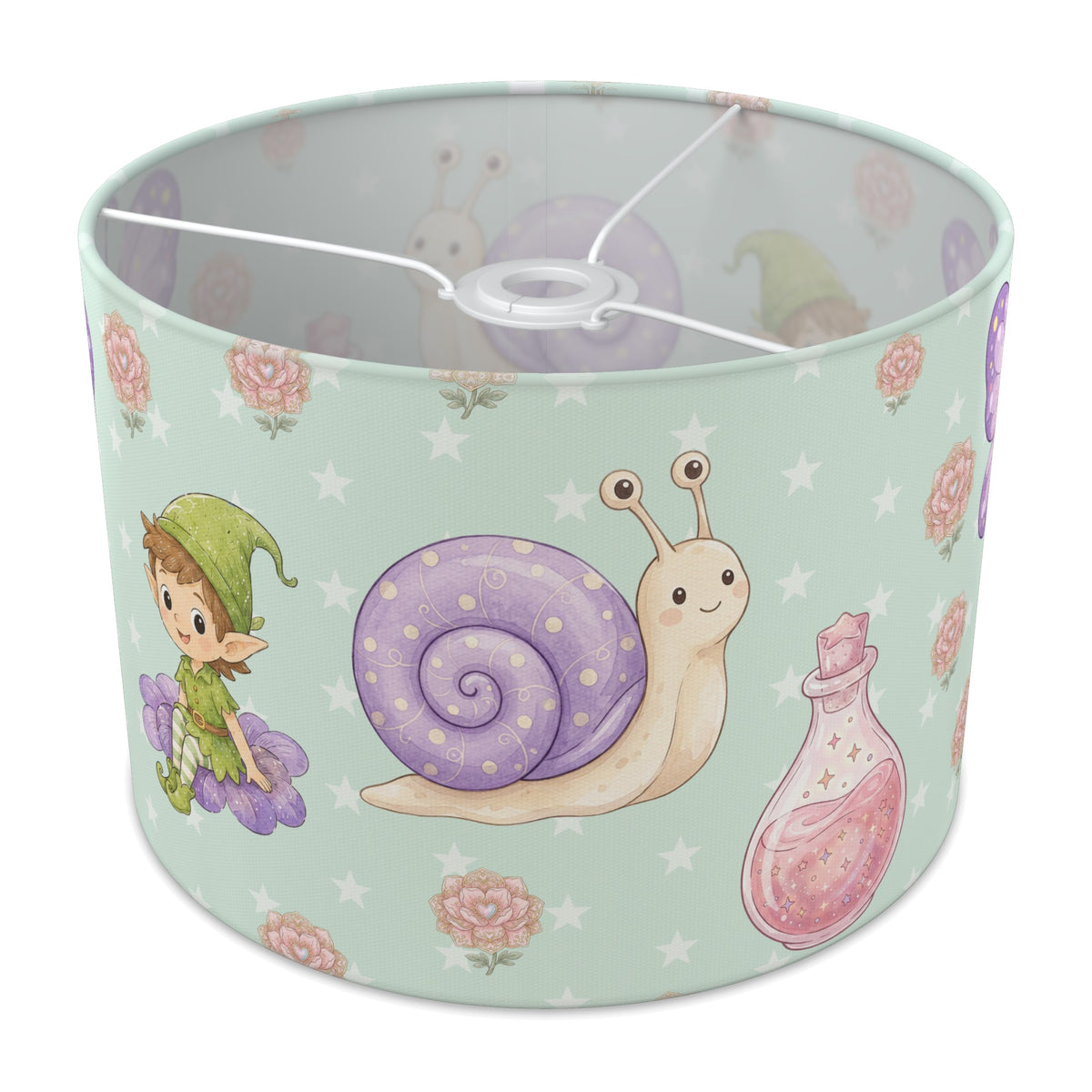 Mint Fairy Garden lampshade - 30cm x 21cm Ceiling