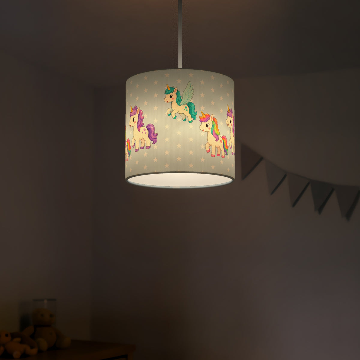 Sky Fantasy Kingdom lampshade - 20cm x 18.5cm Ceiling - photo 5