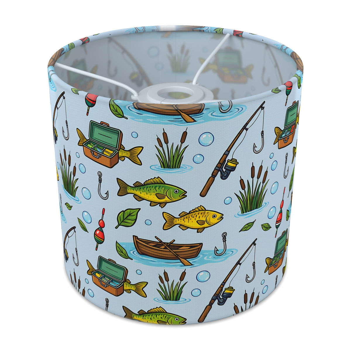 Sky Gone Fishing lampshade - 20cm x 18.5cm Ceiling - main photo