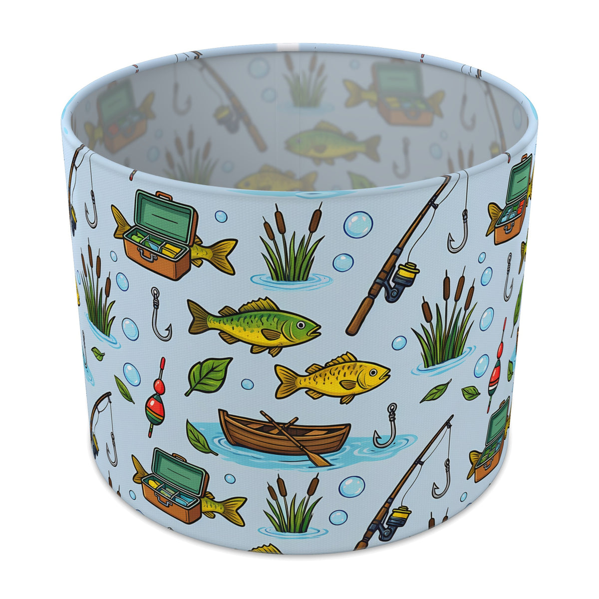 Sky Gone Fishing lampshade - 25cm x 20cm Table