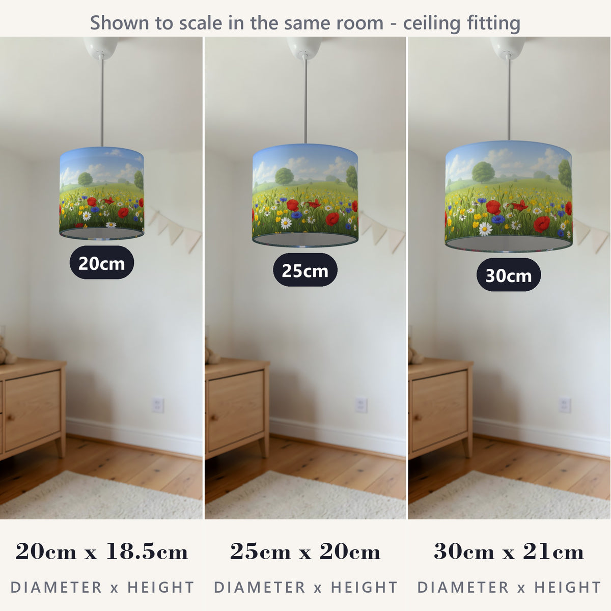 Flower Meadow wraparound lampshade - Wildflower Meadow - photo 6