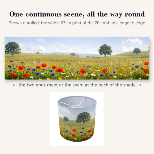 Flower Meadow wraparound lampshade - Wildflower Meadow - photo 2