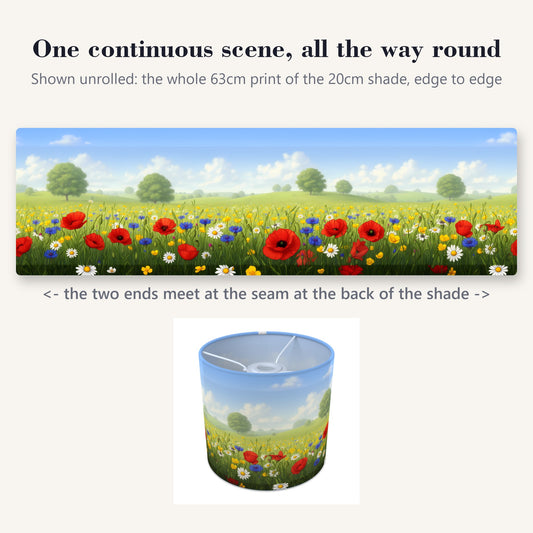 Flower Meadow wraparound lampshade - Wildflower Meadow - photo 2