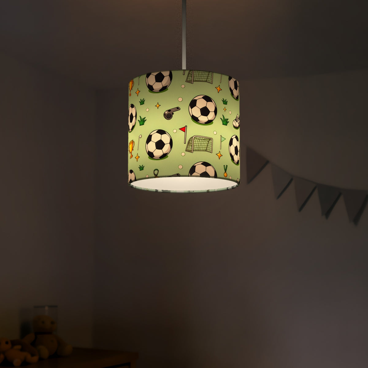 Green Kick Off lampshade - 20cm x 18.5cm Ceiling - photo 5
