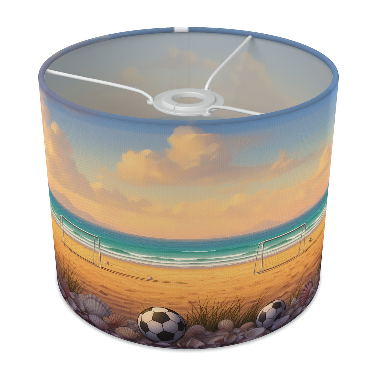 Beach Football Match Day lampshade - 25cm x 20cm Ceiling