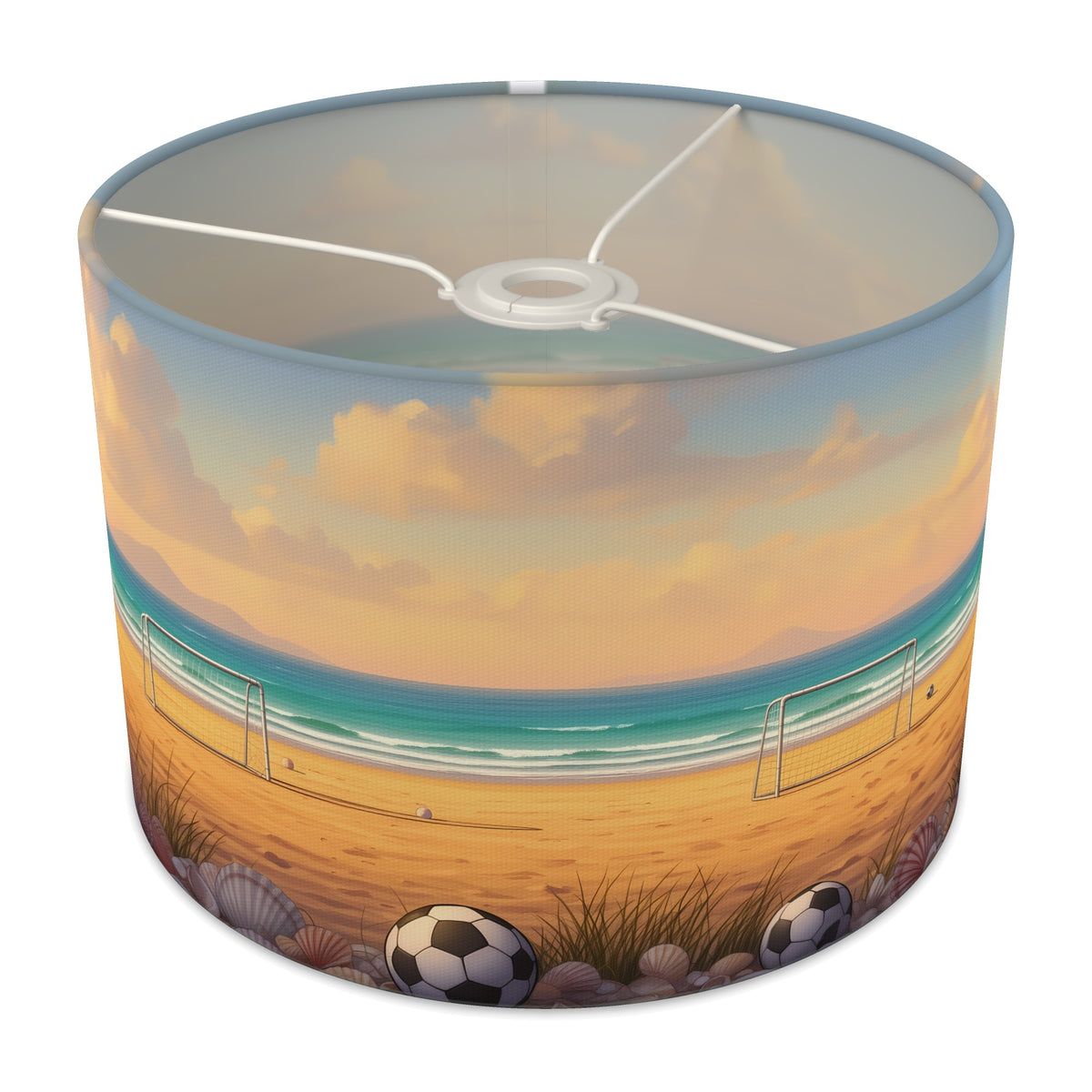Beach Football Match Day lampshade - 30cm x 21cm Ceiling