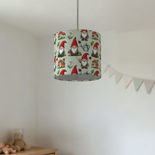 Sage Garden Gnomes lampshade - 20cm x 18.5cm Ceiling - photo 2