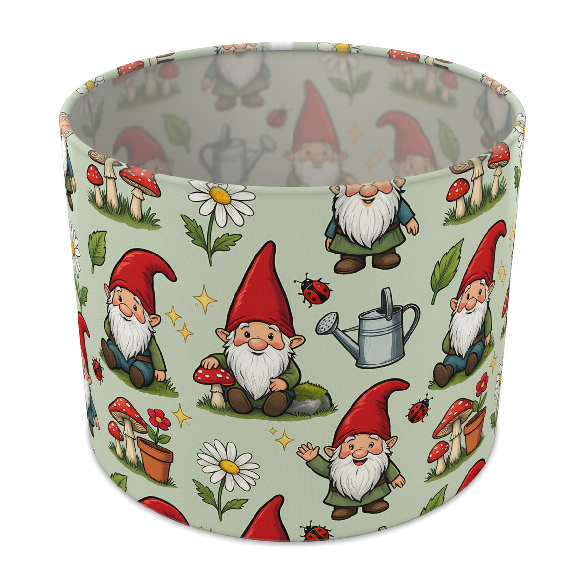 Sage Garden Gnomes lampshade - 25cm x 20cm Table