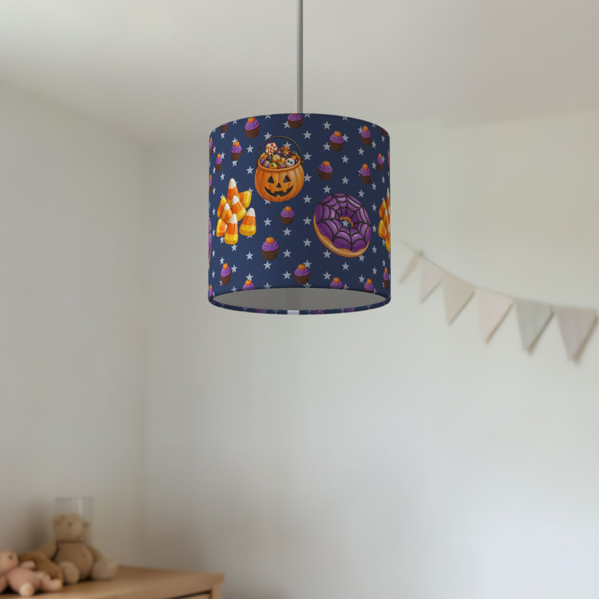 Navy Halloween Food lampshade - 20cm x 18.5cm Ceiling - photo 2