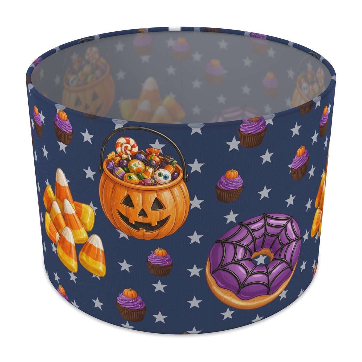 Navy Halloween Food lampshade - 30cm x 21cm Table