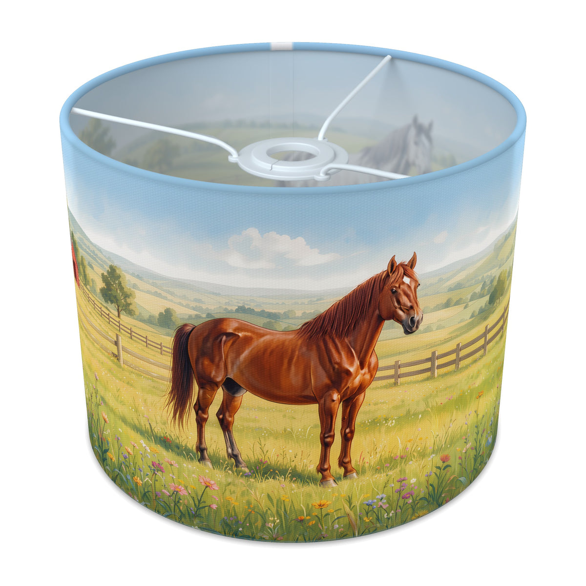 Summer Meadow Pony Meadow lampshade - 25cm x 20cm Ceiling