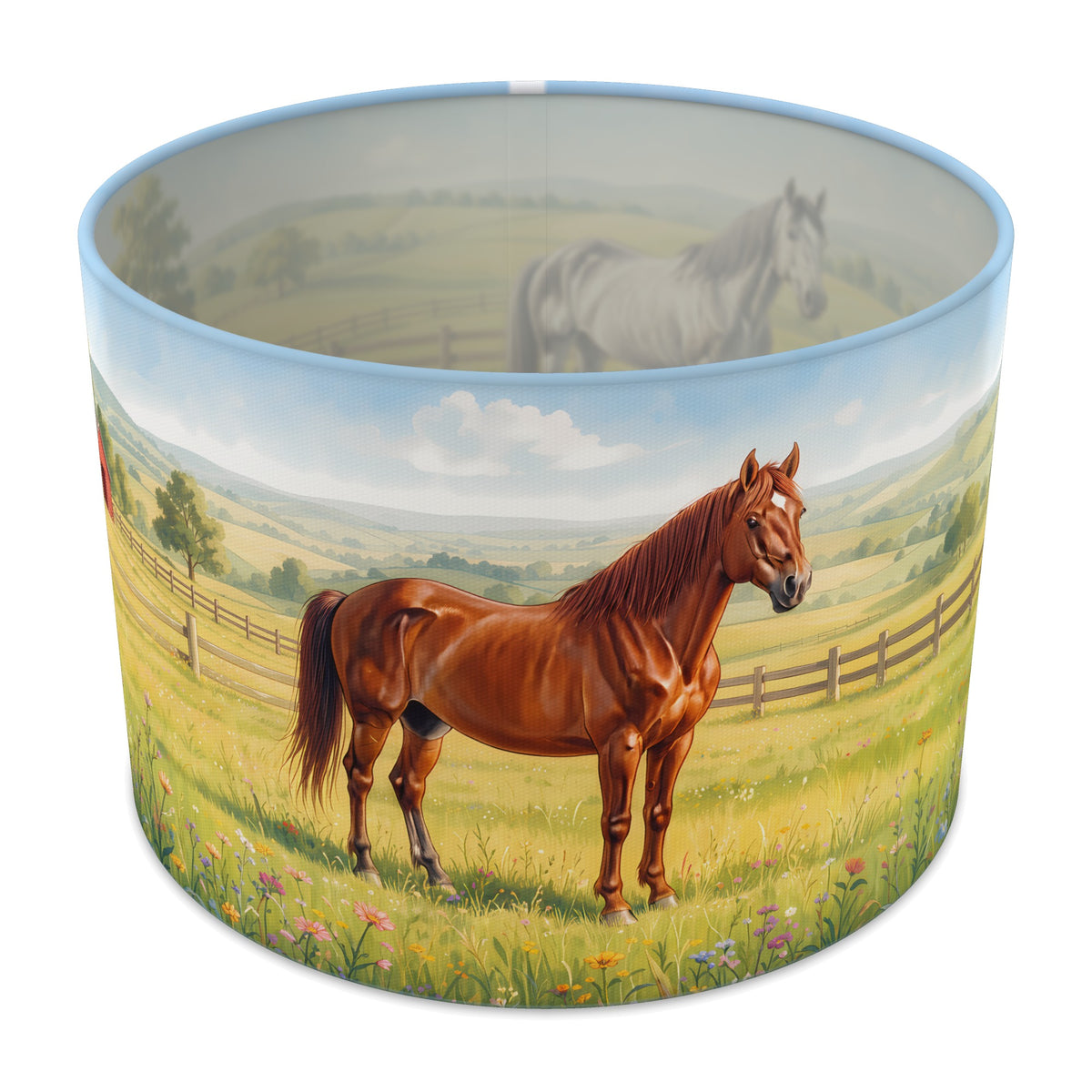 Summer Meadow Pony Meadow lampshade - 30cm x 21cm Table
