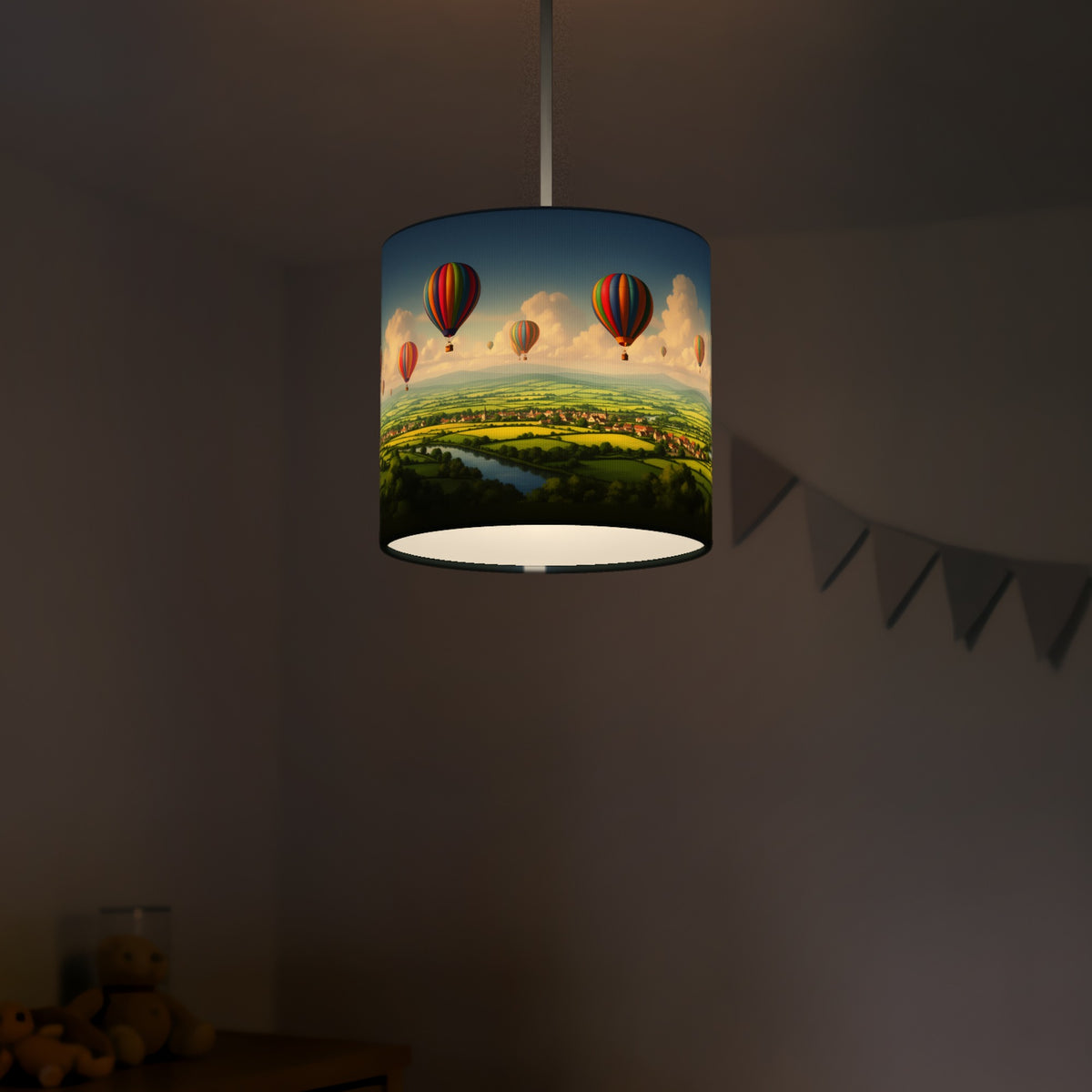 Balloon Skies wraparound lampshade - Countryside Flight - photo 5