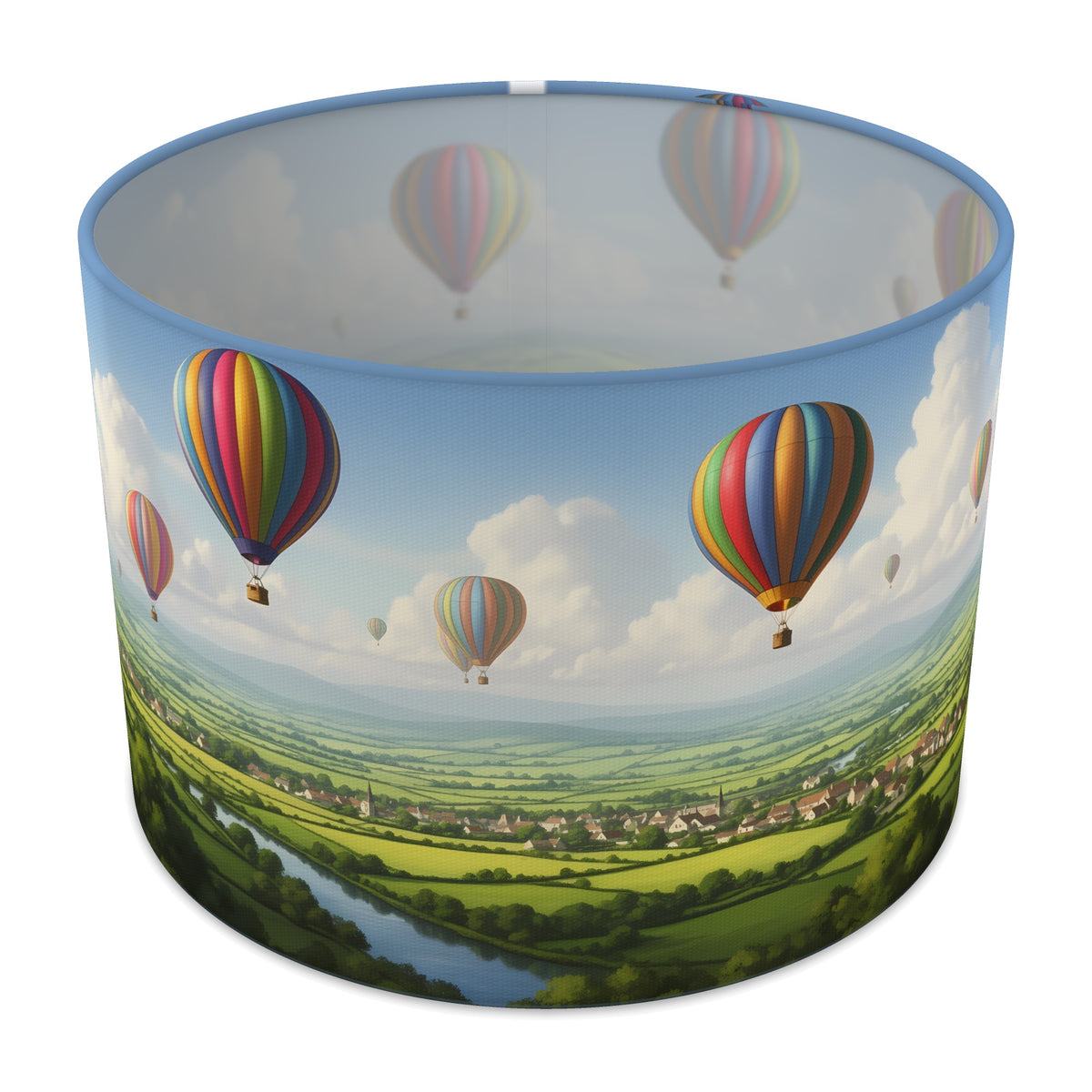 Countryside Flight Balloon Skies lampshade - 30cm x 21cm Table