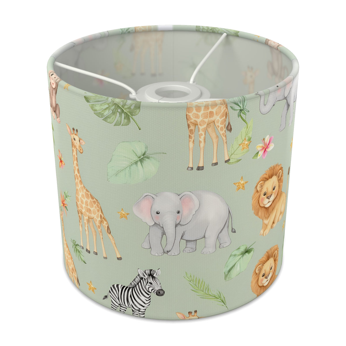 Sage Jungle Pals lampshade - 20cm x 18.5cm Ceiling - main photo
