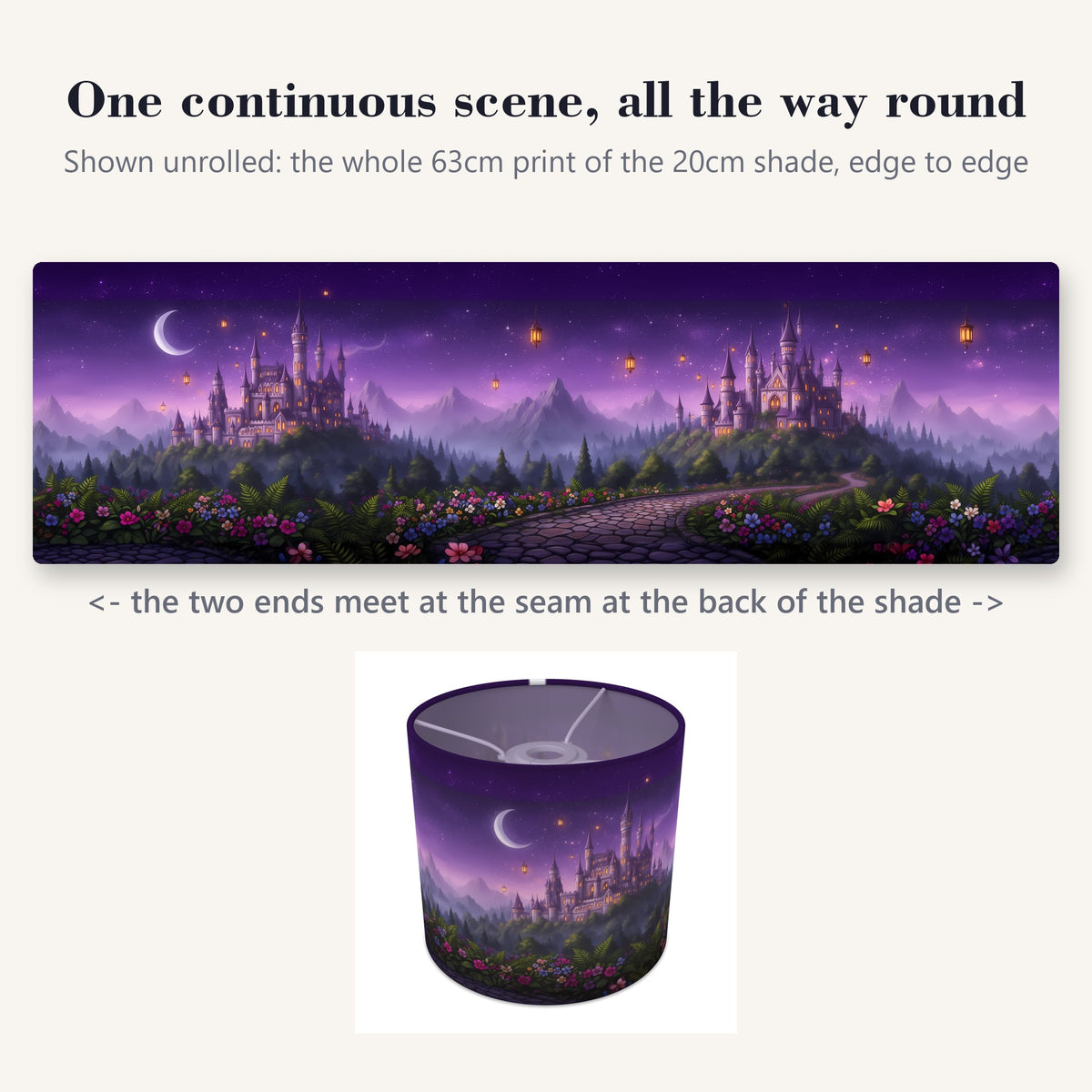 Magic Kingdom wraparound lampshade - Magic Castle - photo 2